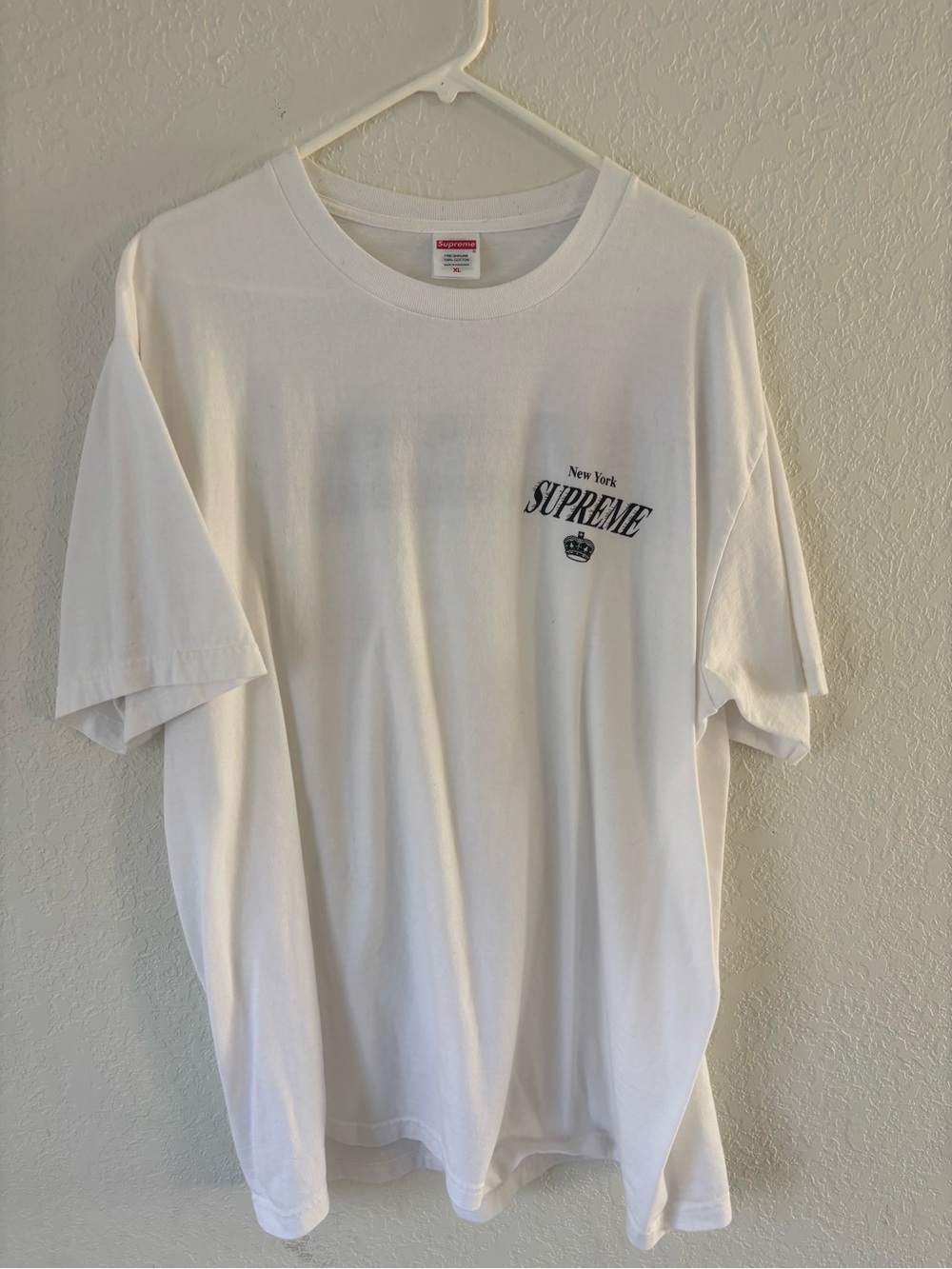 Supreme 2024 Supreme4life White New York Logo size XL
